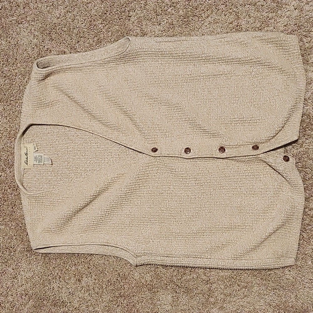 Eddie Bauer button front sweater vest